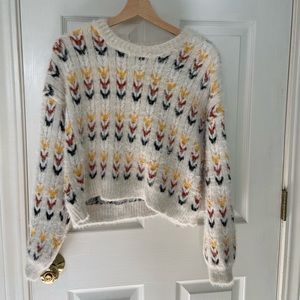 Soft white Stradivarius sweater